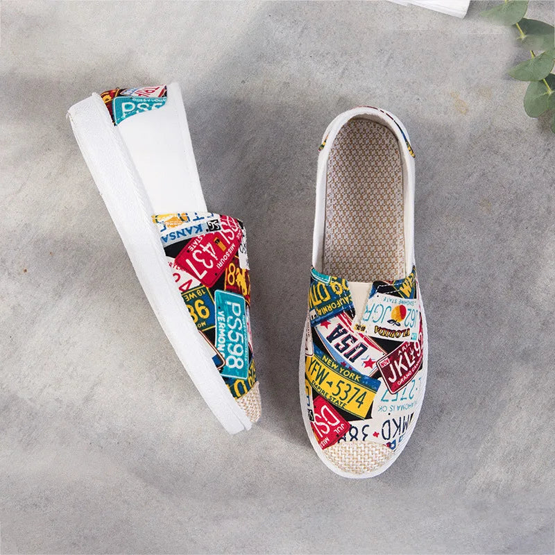 Women’s Summer Mesh Flat Shoes - Breathable Lightweight Slip-On Loafers & Casual Comfort Sneakers