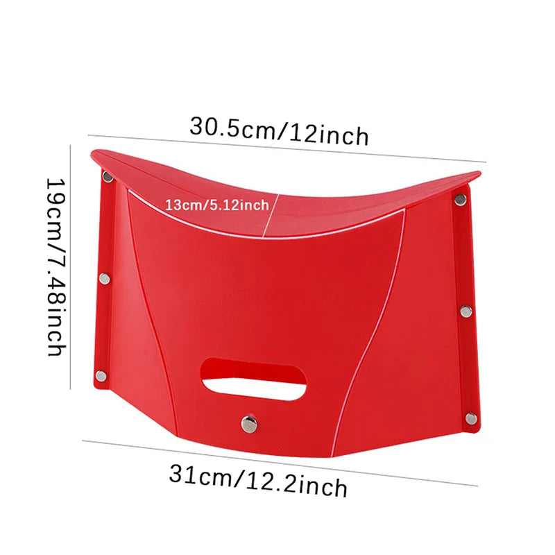 Plastic Portable Folding Stool – Outdoor Camping Chair, Storage Stool, Compact Folding Chair for Easy Use