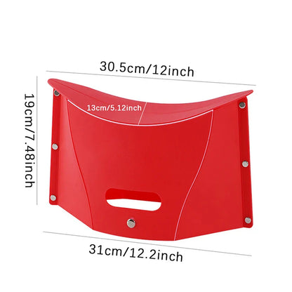 Plastic Portable Folding Stool – Outdoor Camping Chair, Storage Stool, Compact Folding Chair for Easy Use