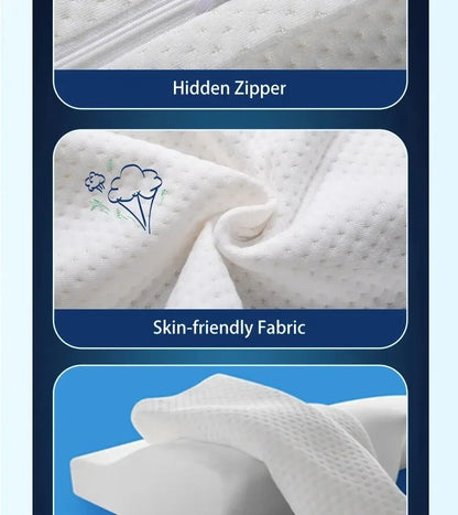 Memory Foam Orthopedic Pillow – Butterfly-Shaped Neck Protection with Slow Rebound for Cervical Health