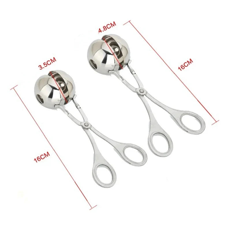 Stainless Steel Meatball Maker Clip | Fish Ball & Rice Ball Mold | Kitchen Forming Tool | Cooking Accessories & Gadgets