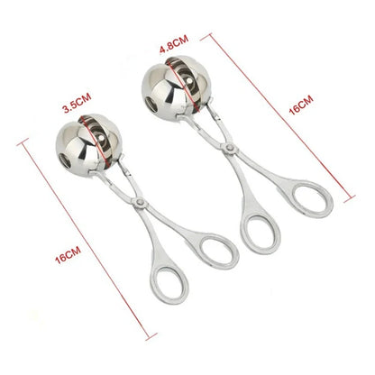 Stainless Steel Meatball Maker Clip | Fish Ball & Rice Ball Mold | Kitchen Forming Tool | Cooking Accessories & Gadgets