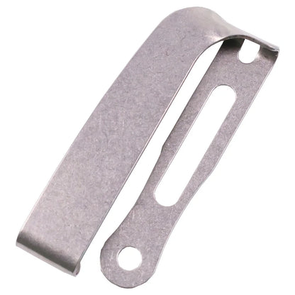 Slotted Belt Clip Buckle for Kydex Sheath – Black/Stonewashed EDC Holster Belt Loop Clamp with Mounting Screws