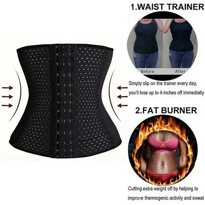 Women’s Tummy Slimming Shapewear - Black Belly Band Corset for Postpartum Flat Belly & Shaping Support