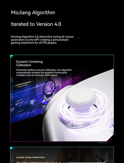 Bigbigwon Rainbow3 Wireless Game Controller Charging Base – RGB Magnetic Dock for PC Gaming