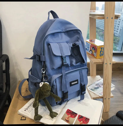 Multifunctional Teen Laptop Backpack – High-Quality Canvas School Bag for Boys & Girls