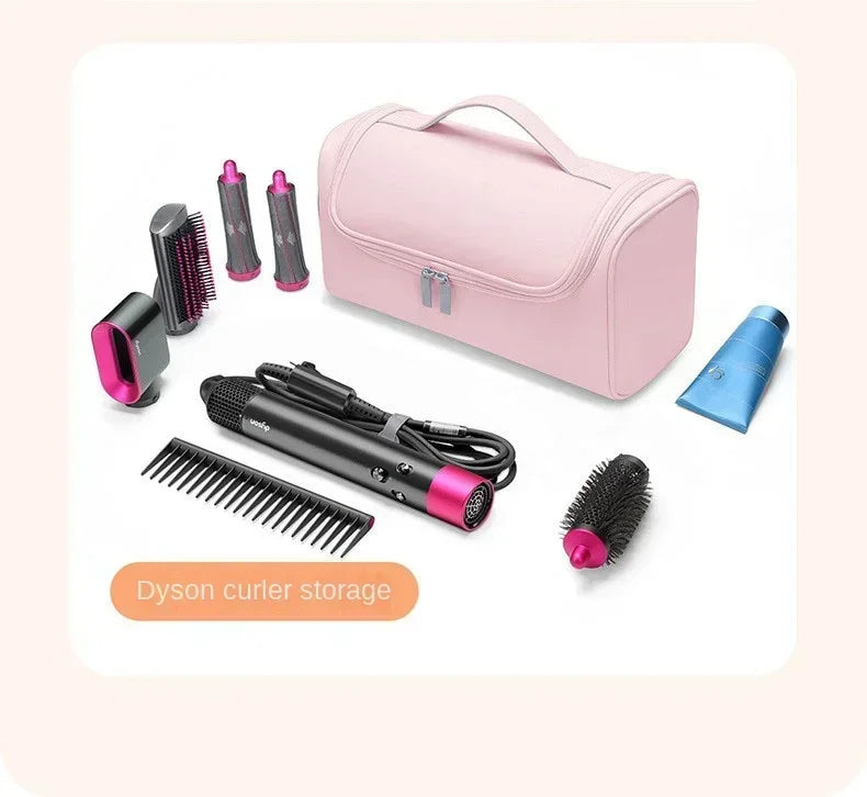 Portable Hair Dryer & Curling Iron Storage Bag – Waterproof, Large Capacity with Hideable Hanging Hook & Non-Slip Pouch