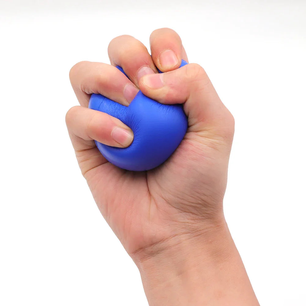 Hand Grip Strengthener Ball – Soft Foam Stress Relief & Therapy Exercise Gripper for Rehab, Gym, Office & Home Use