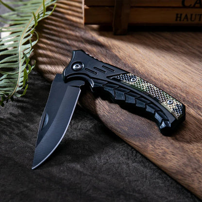 Stainless Steel Folding Fillet Knife with PP Handle – Portable Fishing & Camping Meat Cutter   2/2