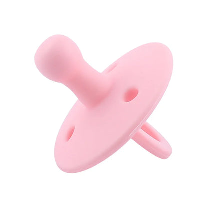 Baby Silicone Pacifier – Soft BPA-Free Soother Nipple for Newborns with Teether Toy & Nursing Pacifier Chain Pendant