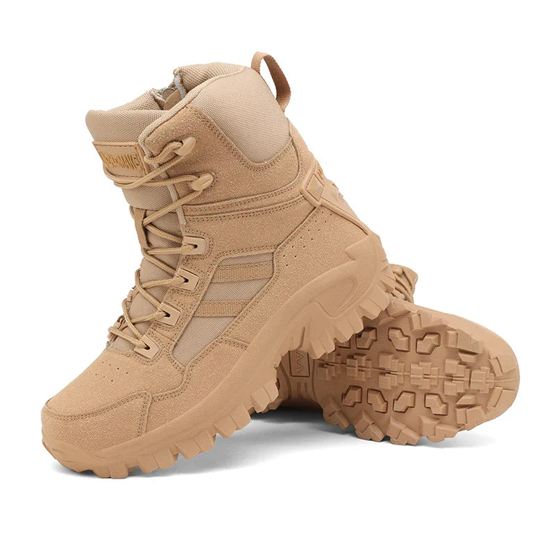 Men's Outdoor Hiking Boots - Desert Tactical Military Boots, Special Forces Anti-Slip & Warm Work Boots