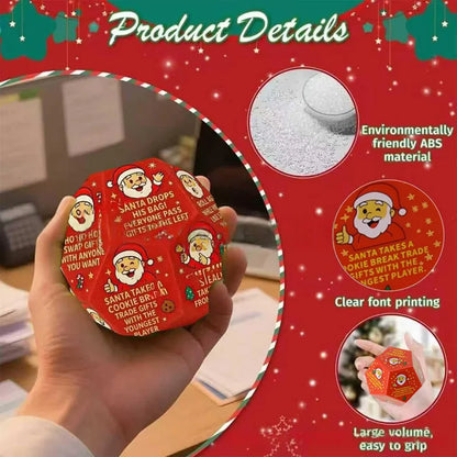 Christmas Dice Game – Party Toy Props for Family & Friends, Truth or Dare Gift Exchange