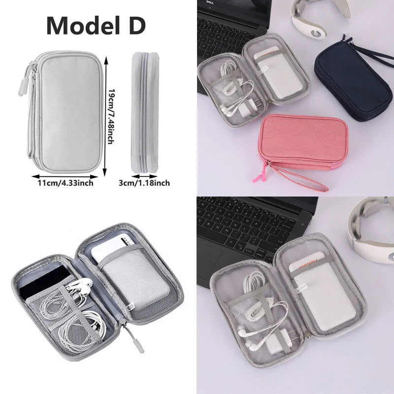 Waterproof Travel Cable Organizer Bag – Portable Digital Storage Pouch for Electronic Accessories