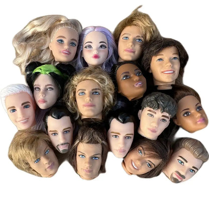 1/6 Vintage Doll Heads – Mermaid & Princess Super Model for 30cm Male & Female Dolls, Birthday Gift for Kids