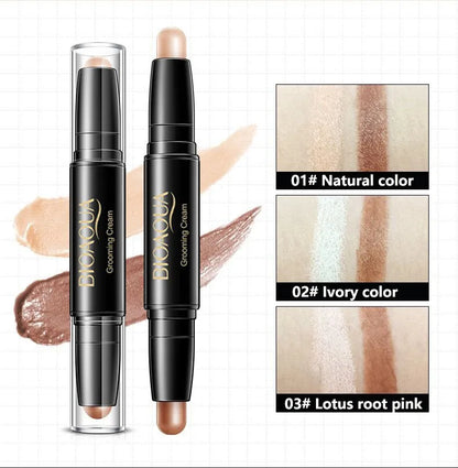 Foundation and Concealer Pen – Long-Lasting Dark Circles Corrector and Contour Stick Makeup