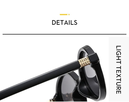 Vintage Oval Sunglasses – Luxury Designer Anti-Blue Light Glasses, Fashion Retro Eyewear for Women & Men, Leopard Frame