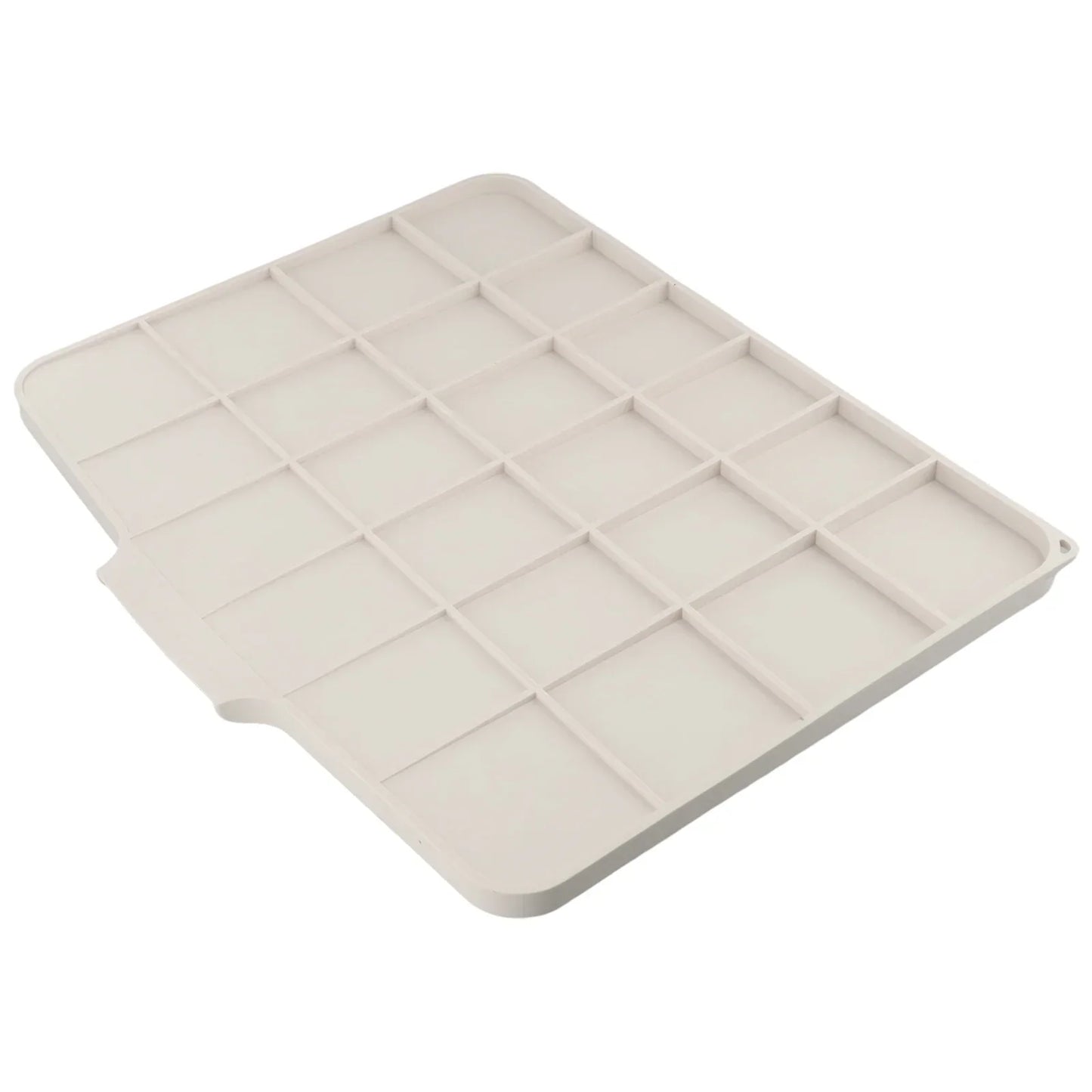 Silicone Dish Drying Mat & Drain Pad | Kitchen Coaster for Pans, Glasses, Tableware with Slope Drainage