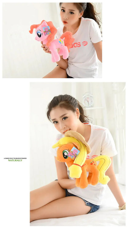 20cm My Little Pony Plush Toy – Twilight Sparkle, Rainbow Dash, Applejack, Rarity, Fluttershy & Pinkie Pie Soft Filled Doll Gift