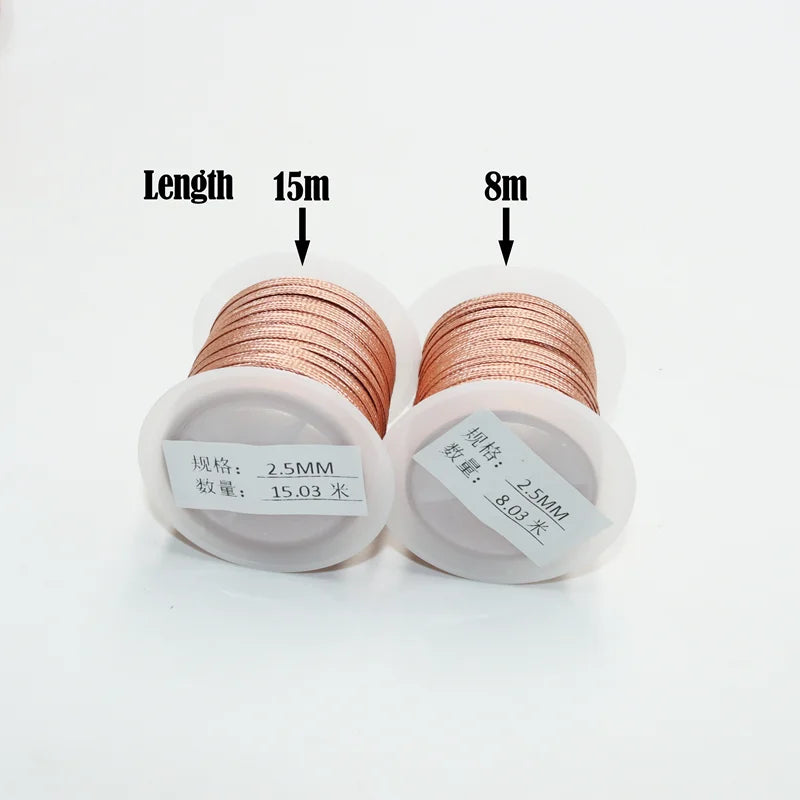 15/8M Solder Wick Desoldering Copper Braid — 2/2.5/3.0mm PCB & BGA Tin Removal Tool