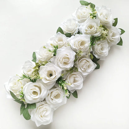 50cm Artificial Rose Flower Garland - Wedding Wall Backdrop, Party Decor & Photo Props