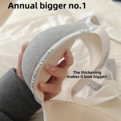 Wireless Push-Up Bra A-C Cup — Seamless Invisible 3D Pad Bralette for Small Chest, Anti-Sagging Comfort Underwear