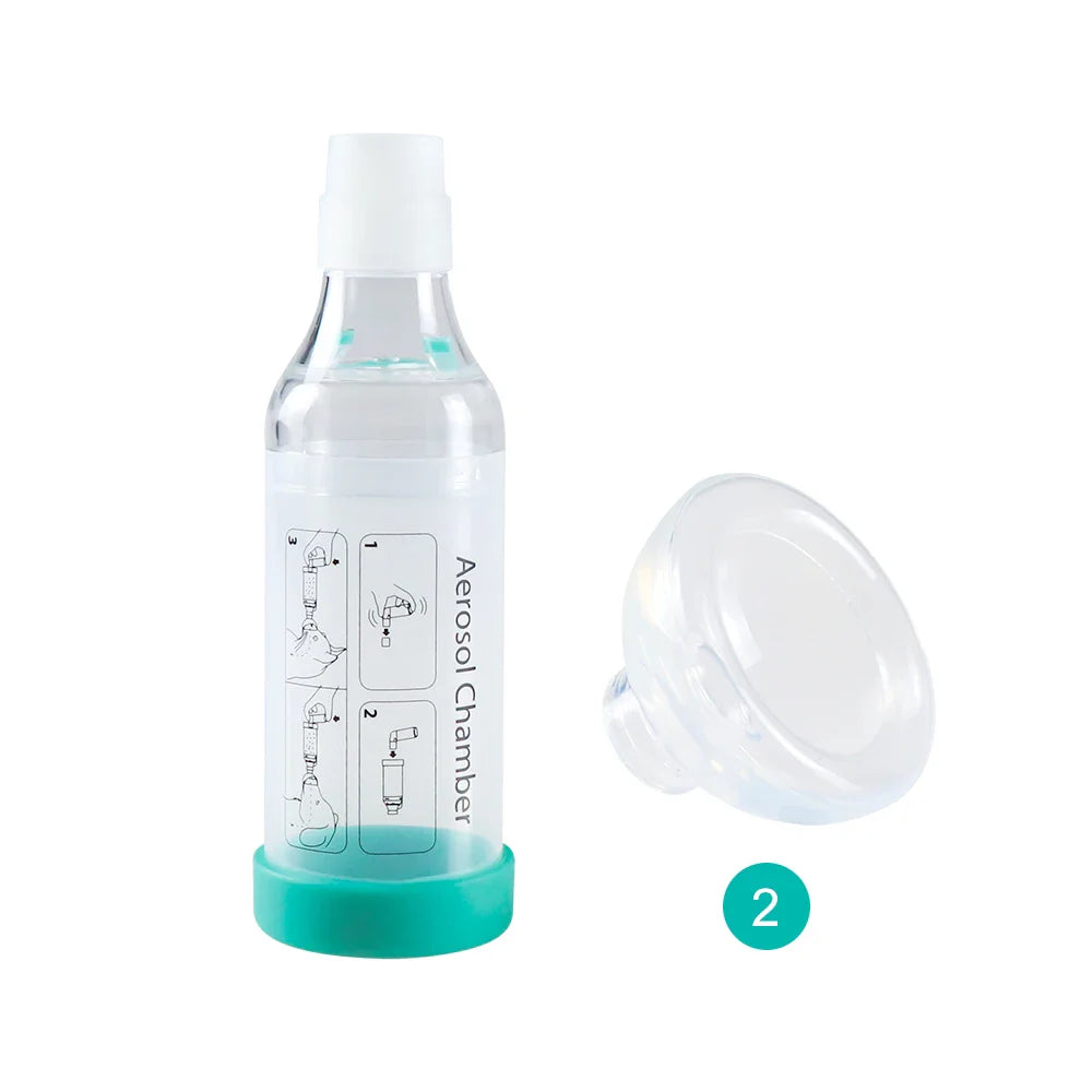 Cat & Dog Aerosol Chamber Inhaler — Portable Pet Spacer with Breathing Indicator Silicone Mask for Veterinary Use