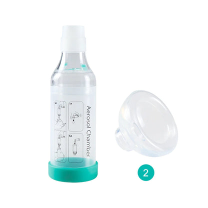 Cat & Dog Aerosol Chamber Inhaler — Portable Pet Spacer with Breathing Indicator Silicone Mask for Veterinary Use