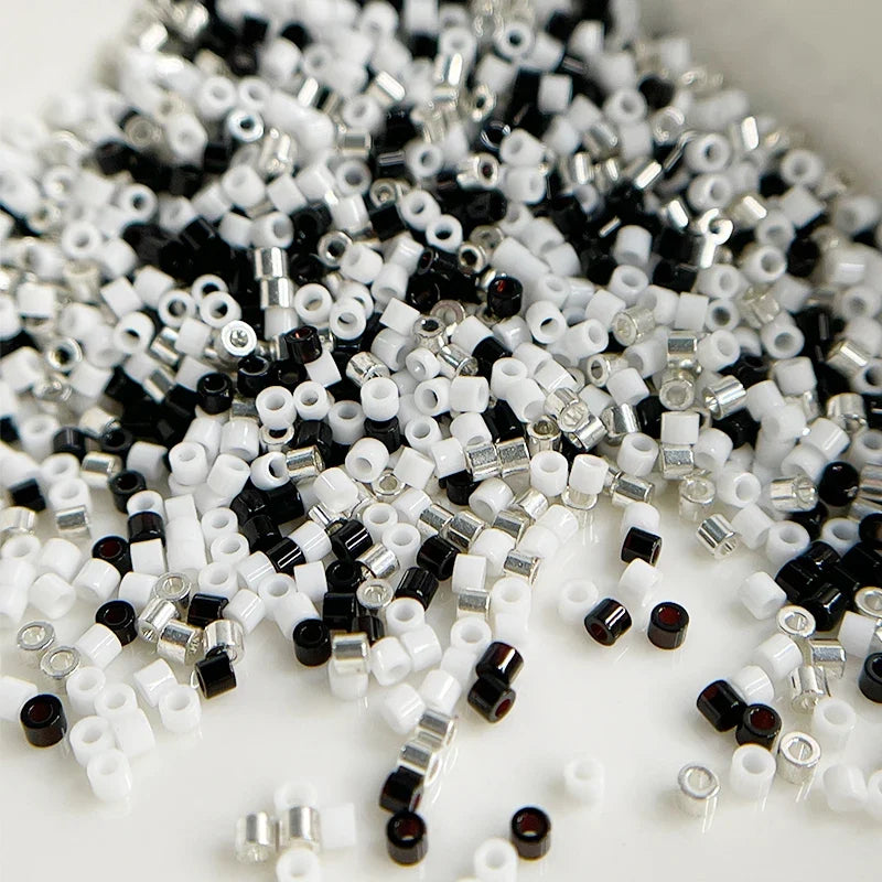 Oil Painting Color Glass Seed Beads - 11/0 Loose Spacer Beads for DIY Jewelry Making, Sewing & Craft Accessories
