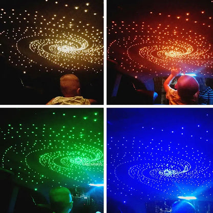 20W Dual Color Twinkle Car Roof Star Light – RGB Meteor Music APP Control, Sparkling Starry Sky Atmosphere Light