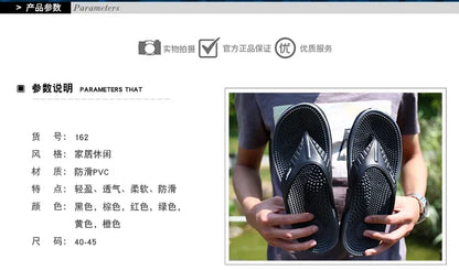 YRZL Summer Men’s Flip Flops - 2024 Soft Bottom Non-Slip Beach Sandals, Comfortable Outdoor Slide Slippers