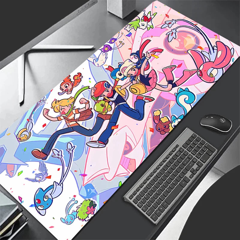 XXL Anime Gaming Mouse Pad – Extended 900x400 Keyboard Rug for PC, Laptop, Pokémon Desk Mat, Best Gift Idea