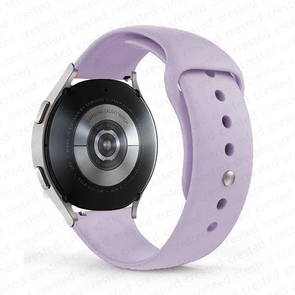 20mm/22mm Silicone Watch Strap – Compatible with Samsung Galaxy Watch 7/6/4 Classic, 5 Pro, 3, Active 2, Gear S3 & Huawei GT 2e/3/4 Bands