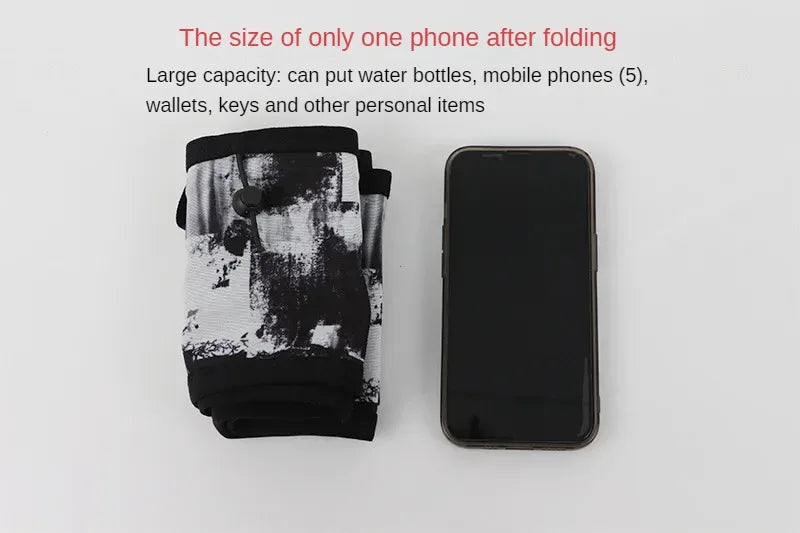 Large Capacity Sports Fanny Pack — Multi-Functional Running, Cycling & Hiking Bag with Elastic Mesh for Phone & Water Bottle