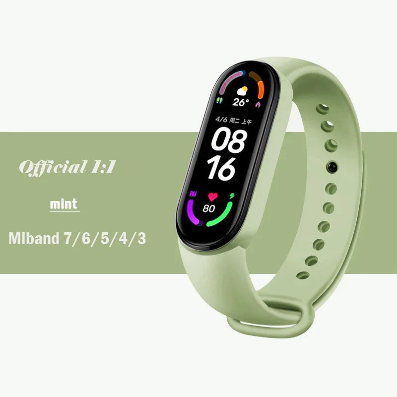 Silicone Strap for Xiaomi Mi Band 3-7 NFC – Sport Replacement Wristband Bracelet