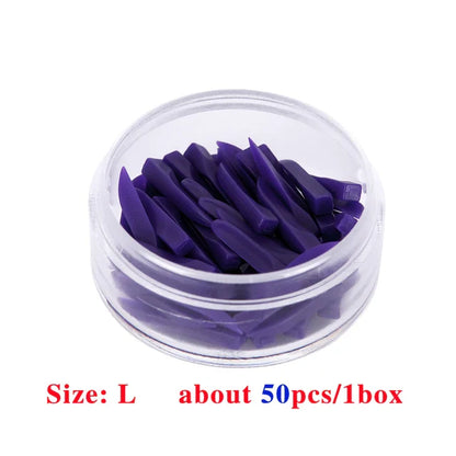 100pcs Disposable Dental Wedges – Plastic Arc Concave Diastema Wedges with Circular Hole for Dentist Use