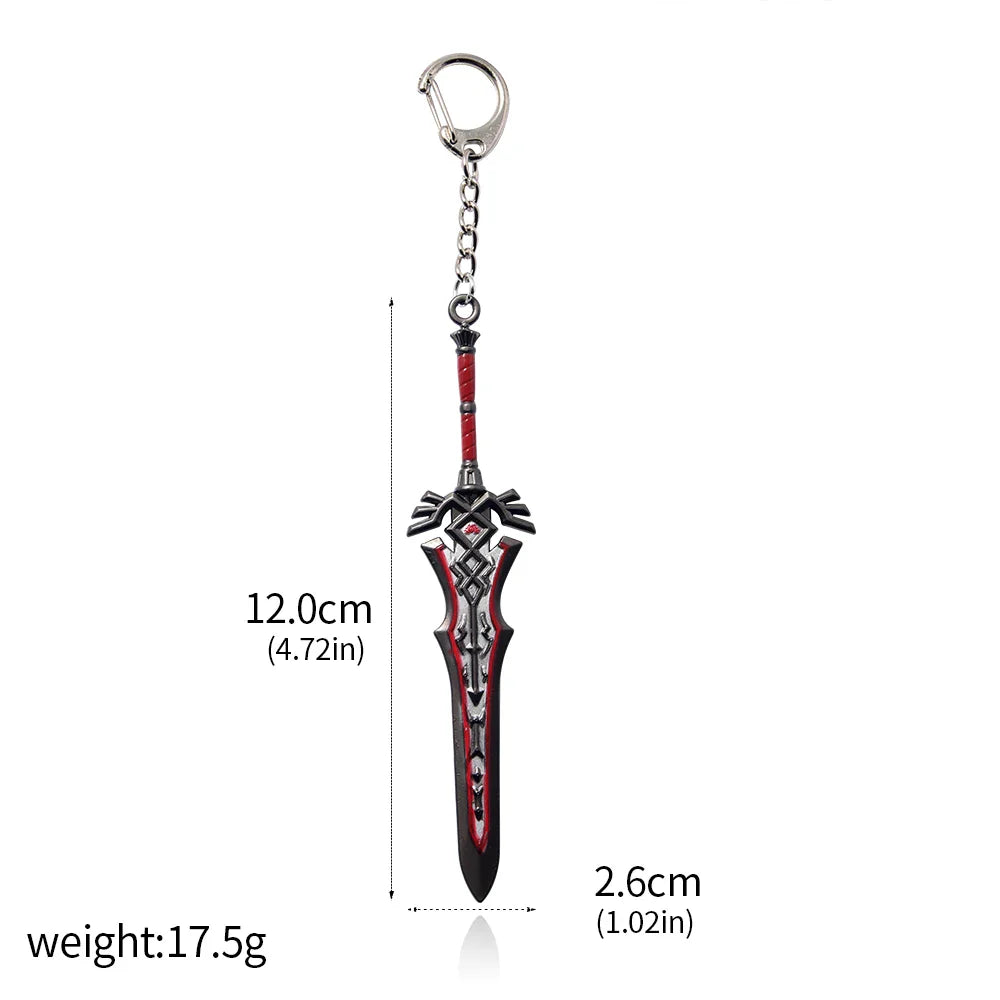 Zelda Tears of the Kingdom Purah Pad Keychain – Master Sword & Hylian Shield Pendant for Fans