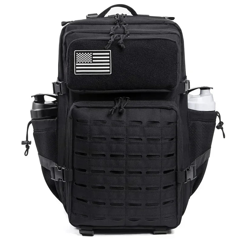 25L/45L Tactical Backpack for Men & Women – Outdoor Hiking Molle Daypack, School & Gym Rucksack with Dual Cup Holders