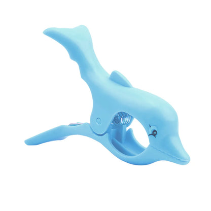 Large Plastic Beach Towel Clips - Sun Lounger Animal Decoration Clothes Pegs Pins for Drying Racks and Sunbeds Retaining