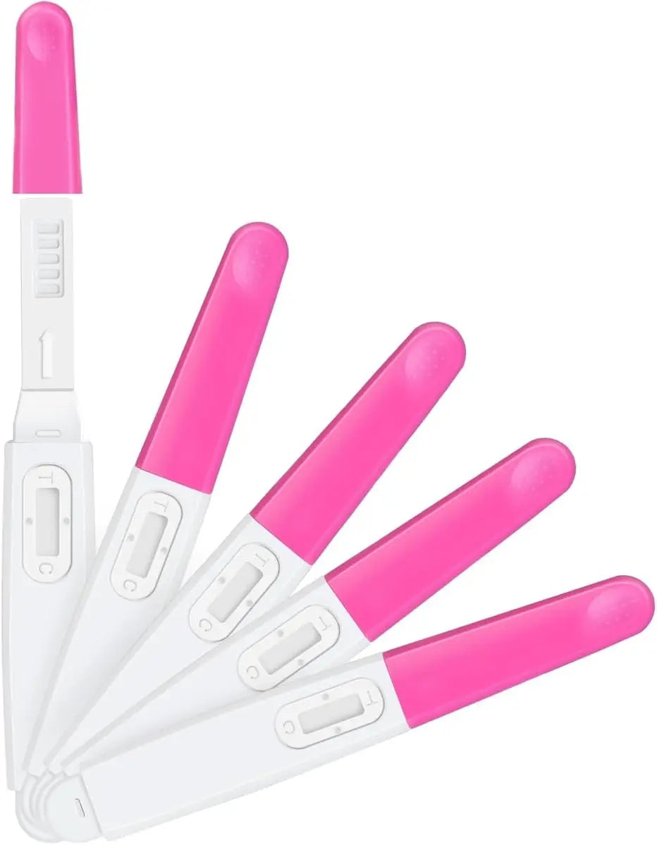 5 Pregnancy Test Sticks – hCG Midstream Tests, Over 99% Accurate, High Sensitivity, Powered by Premom Ovulation