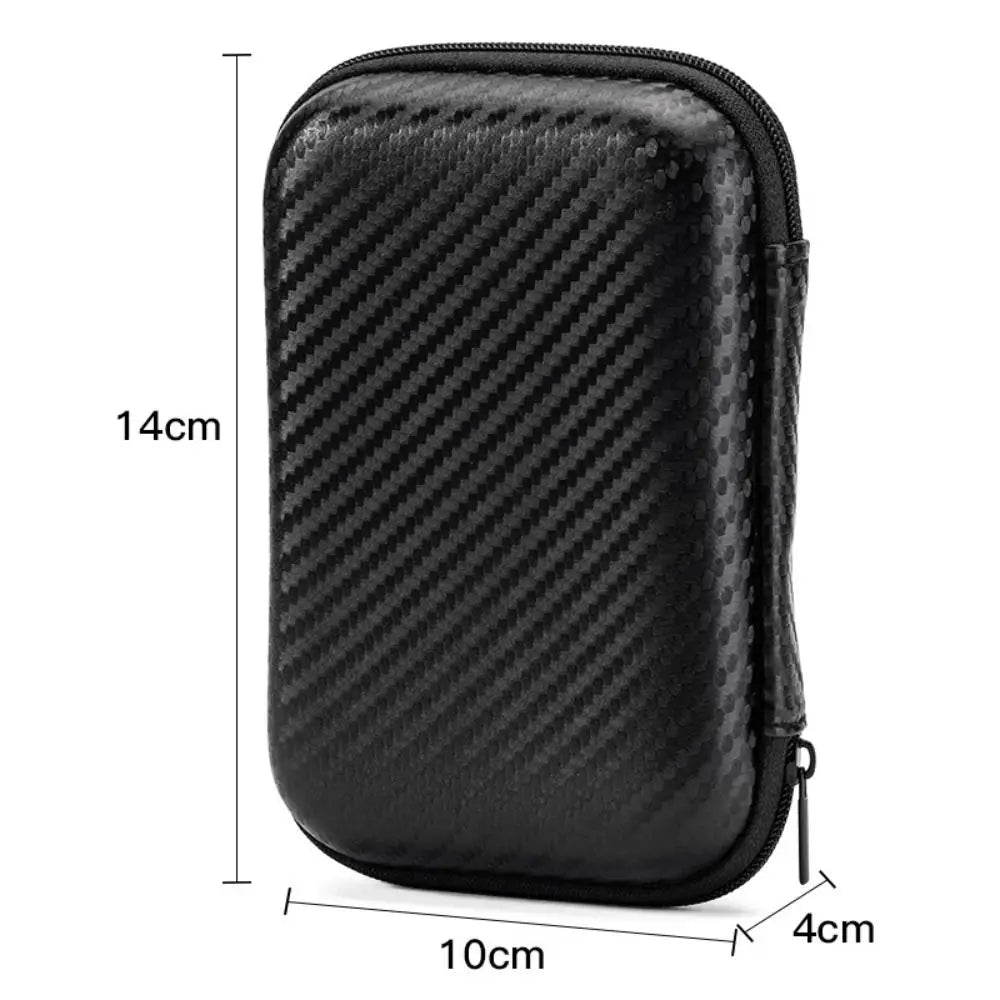 Shockproof Waterproof Headphone Case – EVA Hard Shell Carrying Box with Double Zipper & Dustproof Design
