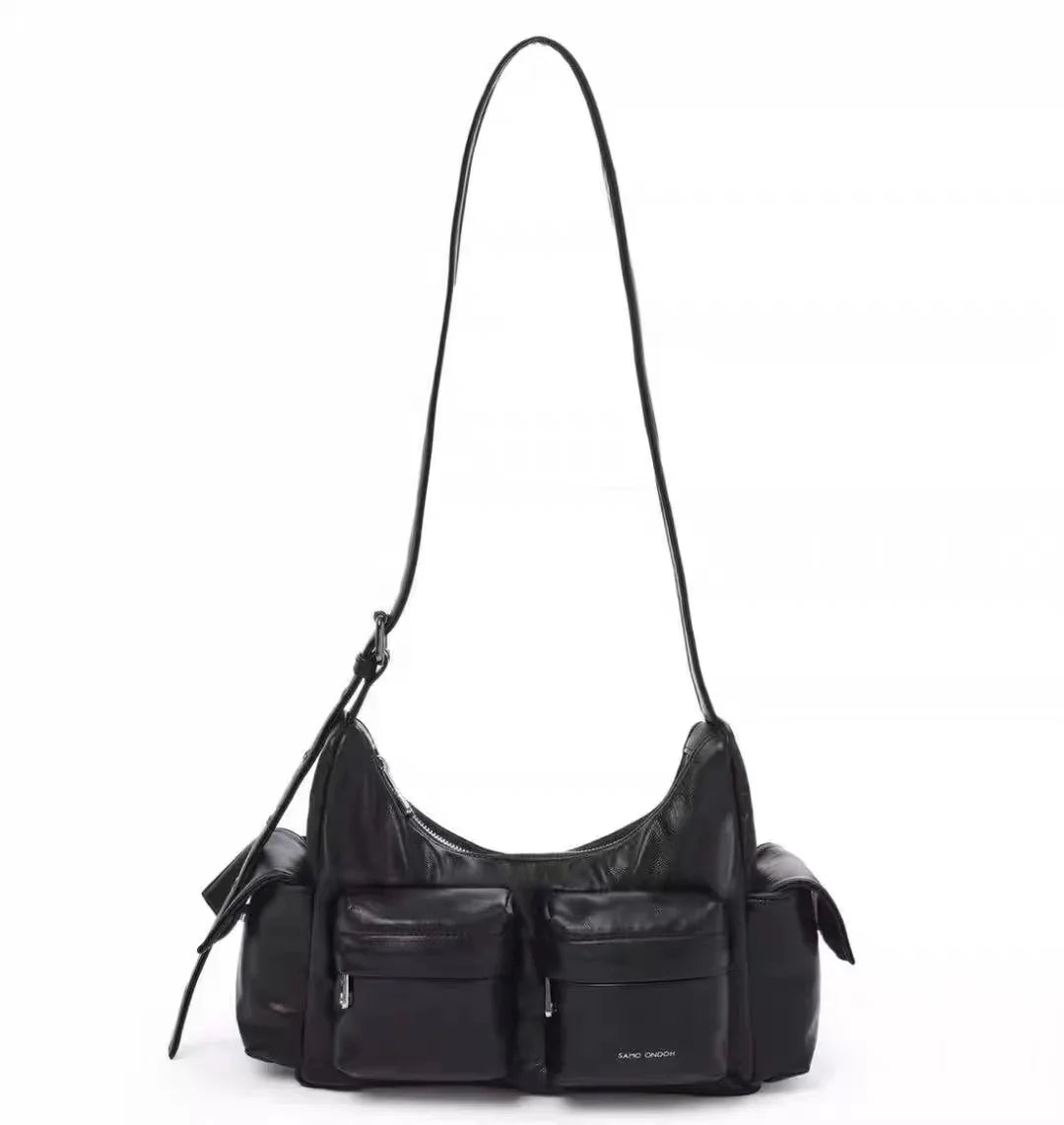 SAMO ONDOH Korean Medium Motorbike Crossbody Bag – Same Style as Song Yuqi