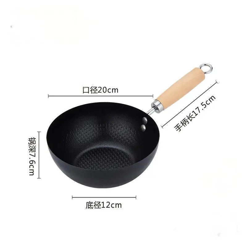 Mini Non-Stick Iron Frying Pan – Small Frypan Saucepan for Omelettes & Cooking, Kitchen Gadget Supplies