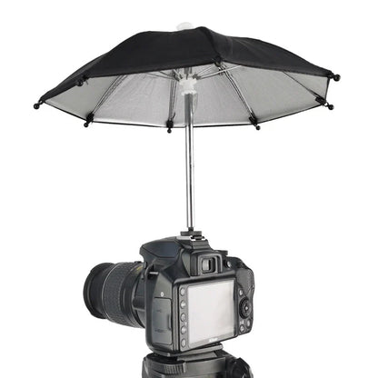 26/50cm DSLR Camera Umbrella – Black Sunshade & Rain Cover Holder for Photography