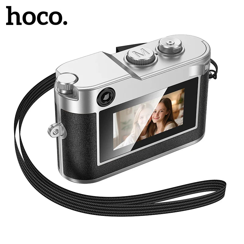 HOCO Retro Mini Digital Camera 1080P HD Video Recorder with 0.96-Inch Screen – Compact Indoor Outdoor Camera for Kids Gifts