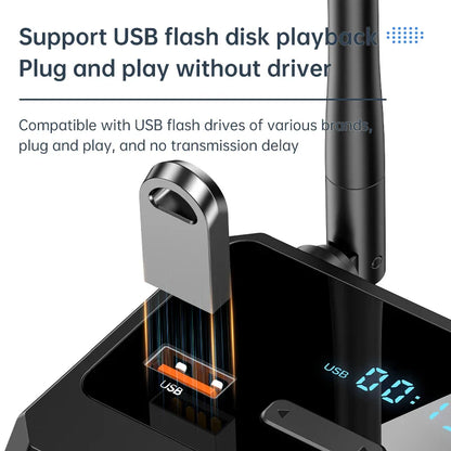 Bluetooth 5.3 Audio Receiver Adapter – USB, RCA, 3.5mm AUX & Optical Wireless Music Player for Car & Home Speakers