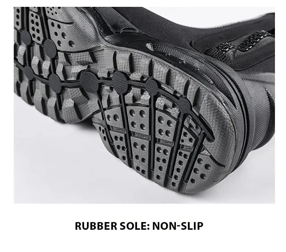 5mm Neoprene Dive Boots with Side Zipper — Unisex Snorkeling & Scuba Diving Shoes for Water Sports