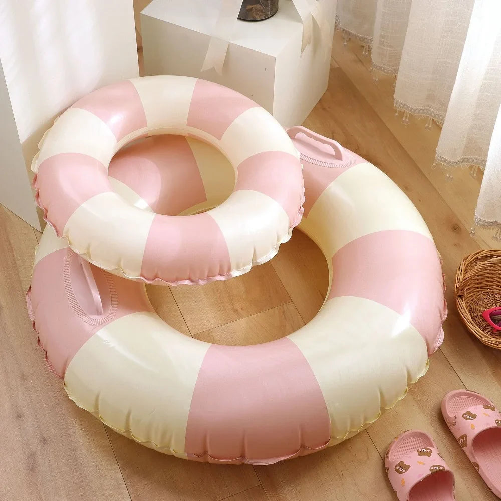 Rooxin Donut Swimming Ring - Inflatable Pool Float for Teens, Kids, and Babies, Water Play Pool Toy