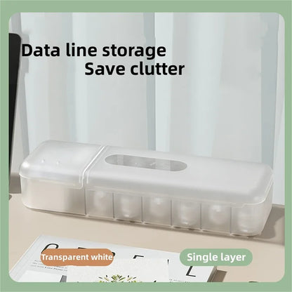 Nordic Cable Management Box – Plug Board Storage Case and Wire Organizer for Router, Socket, and Desktop Accessories