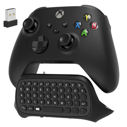 Xbox Series X/S & One Wireless Controller Keyboard — Chatpad Gaming Keypad with USB Receiver & 3.5mm Audio Jack