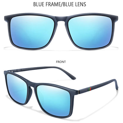 Luxury Square Vintage Polarized Sunglasses for Men & Women – UV400 Cycling, Driving, Fishing Eyewear
